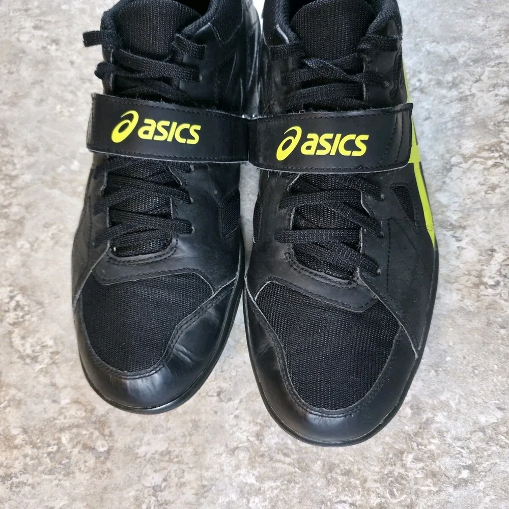 ASICS Hyper Throw 3 Throwing Shoes Men's 12 Black Green Shot Put Javelin Discus